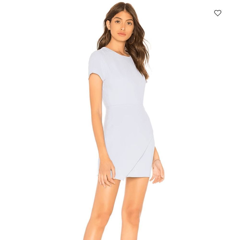 Superdown By the Way Cheyenne Open Back Dress Size S in Blue